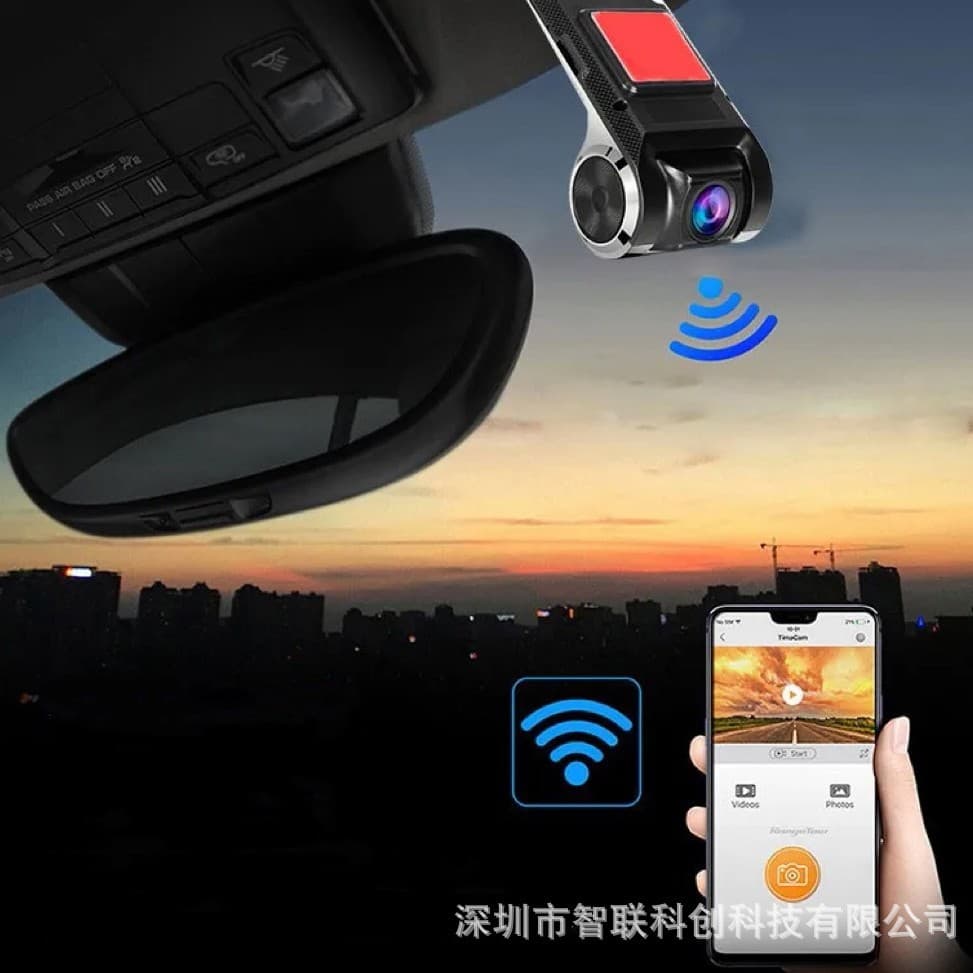 Cross-border car navigation center console invisible camera driving recorder mobile phone car driving high-definition recorder
