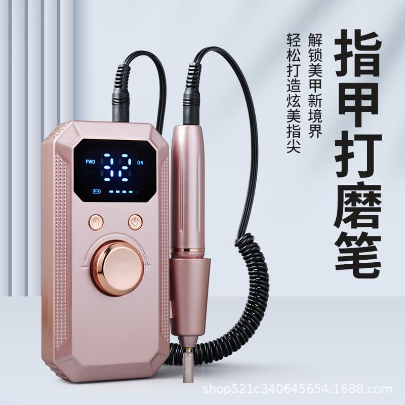 Cross-border Temu Whitelist Electric Small Nail File Cuticle Remover Nail Grinder Polishing Tool for Dead Skin and Nail Filing