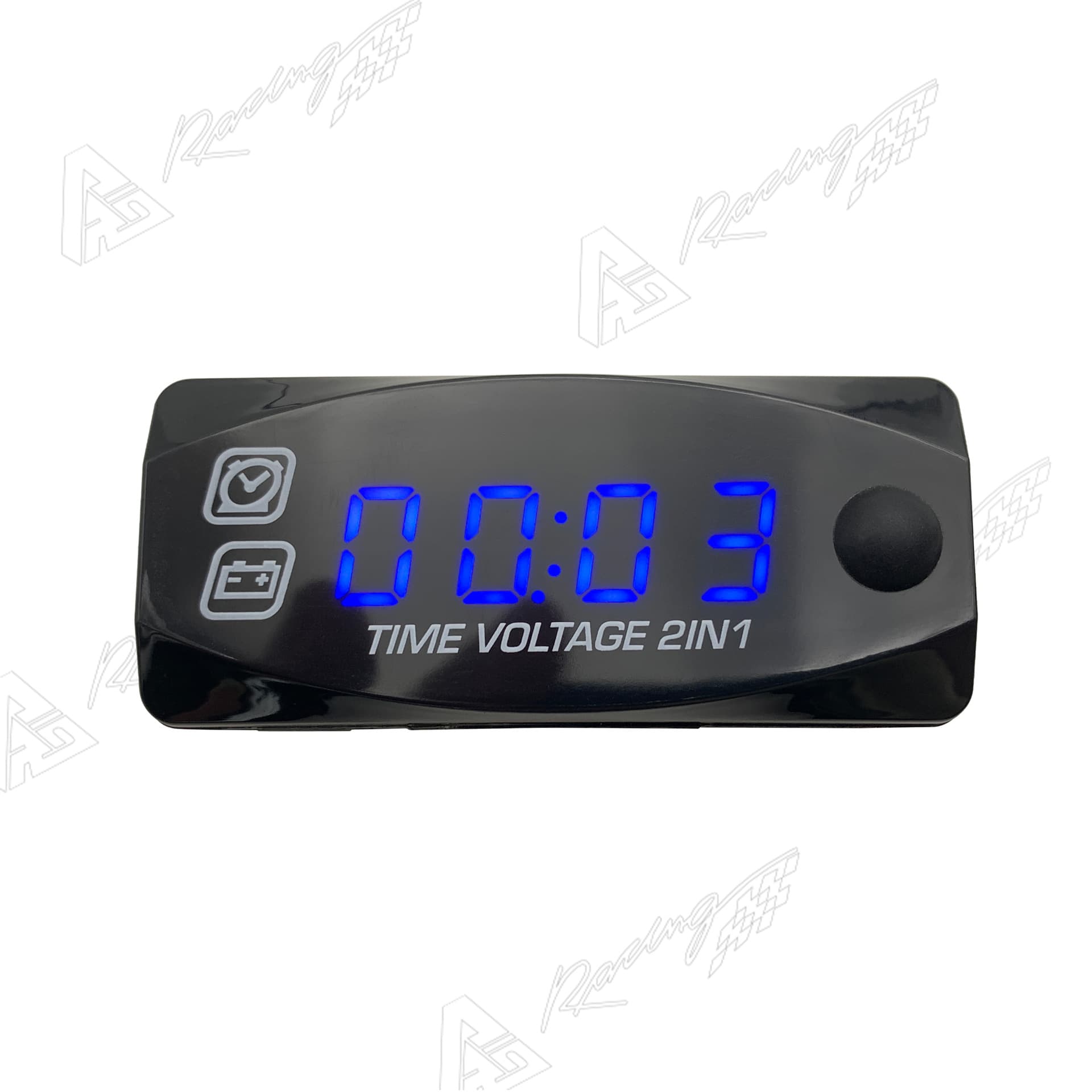Conversion Part Two-in-One LED Electronic Digital Voltmeter Clock Gauge 12V-36V Universal Motorcycle Electric Scooter