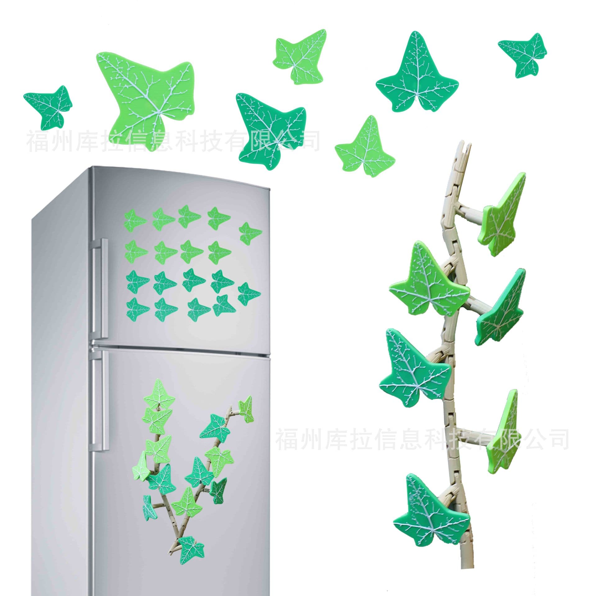 Cross-Bestseller Ivy Fridge Magnets 3D Printed Ivy Fridge Magnet Artificial Plant Christmas Gift