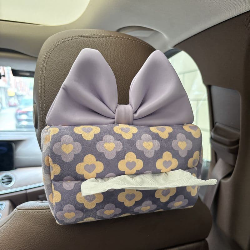 Car tissue box hanging car tissue box creative high-end cute practical doll tissue bag hanging bag in the car