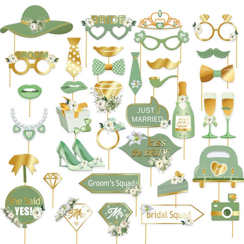 Engagement theme scene layout proposal party decoration photo props wedding reception funny hand-held photo supplies
