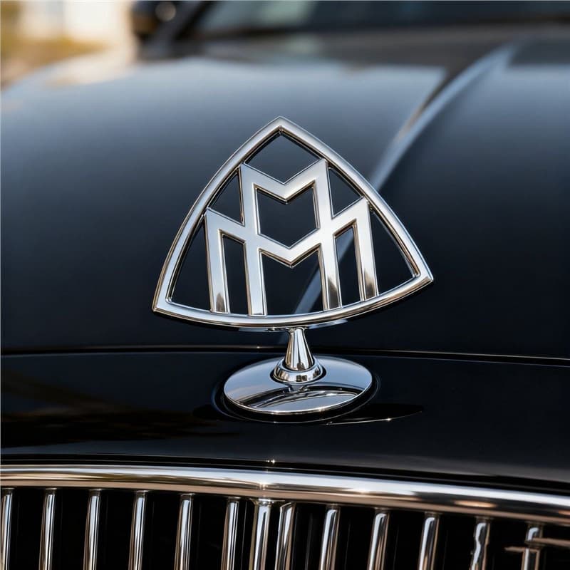 Maybach Hood Emblem Personalized Modification S480 Standing Logo S450 Badge GLS480 Badge