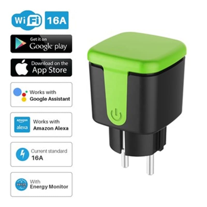 Outdoor Waterproof Smart Socket WiFi Plug Mobile Voice Remote Control Home Automation Wireless Switch European Standard