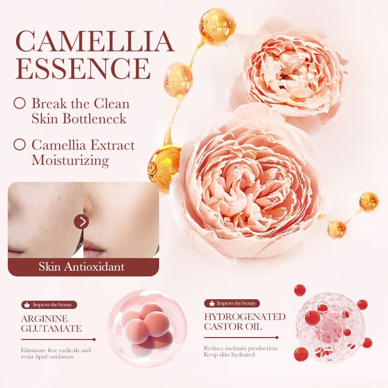 Cross-border camellia skin care product set Boquanya delicate lubrication and cleansing five-piece set foreign trade manufacturers wholesale