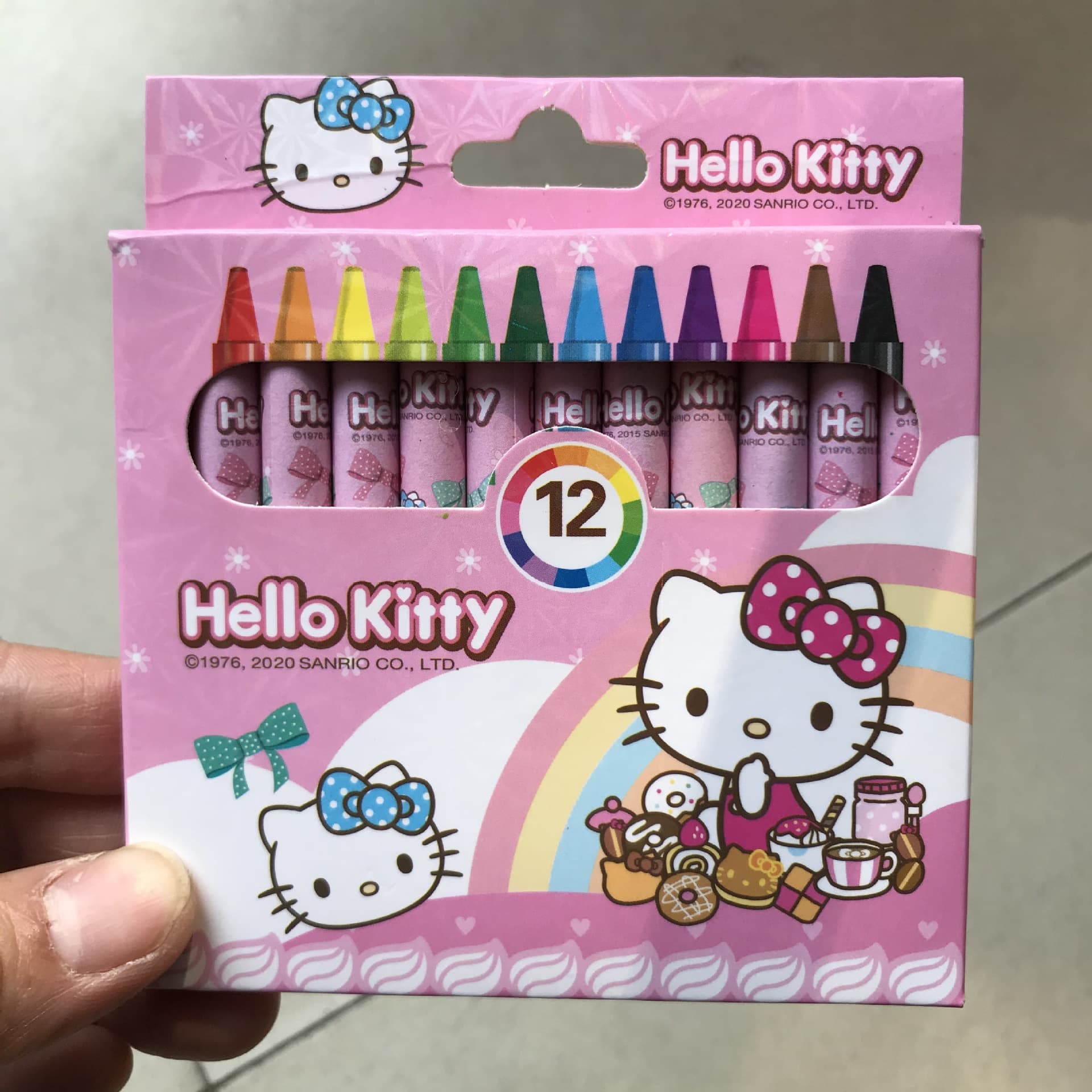 Children's 12-color crayon set graffiti painting coloring stick cartoon children's painting art brush color oil pastel stick