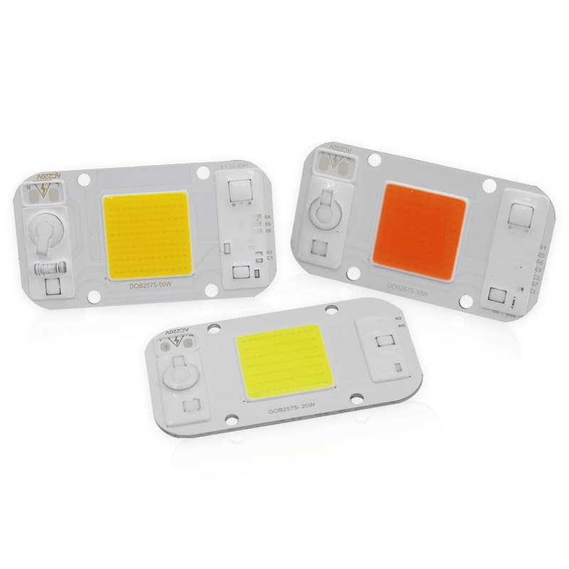 Driver-free F2575 source factory 20w 30w 50w full watt plant growth lamp cob surface light source board