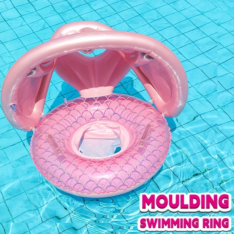 2025 New Model Cross-Border Drop Shipping 1 Pink Mermaid Tail Inflatable Swim Ring, Suitable for Durability