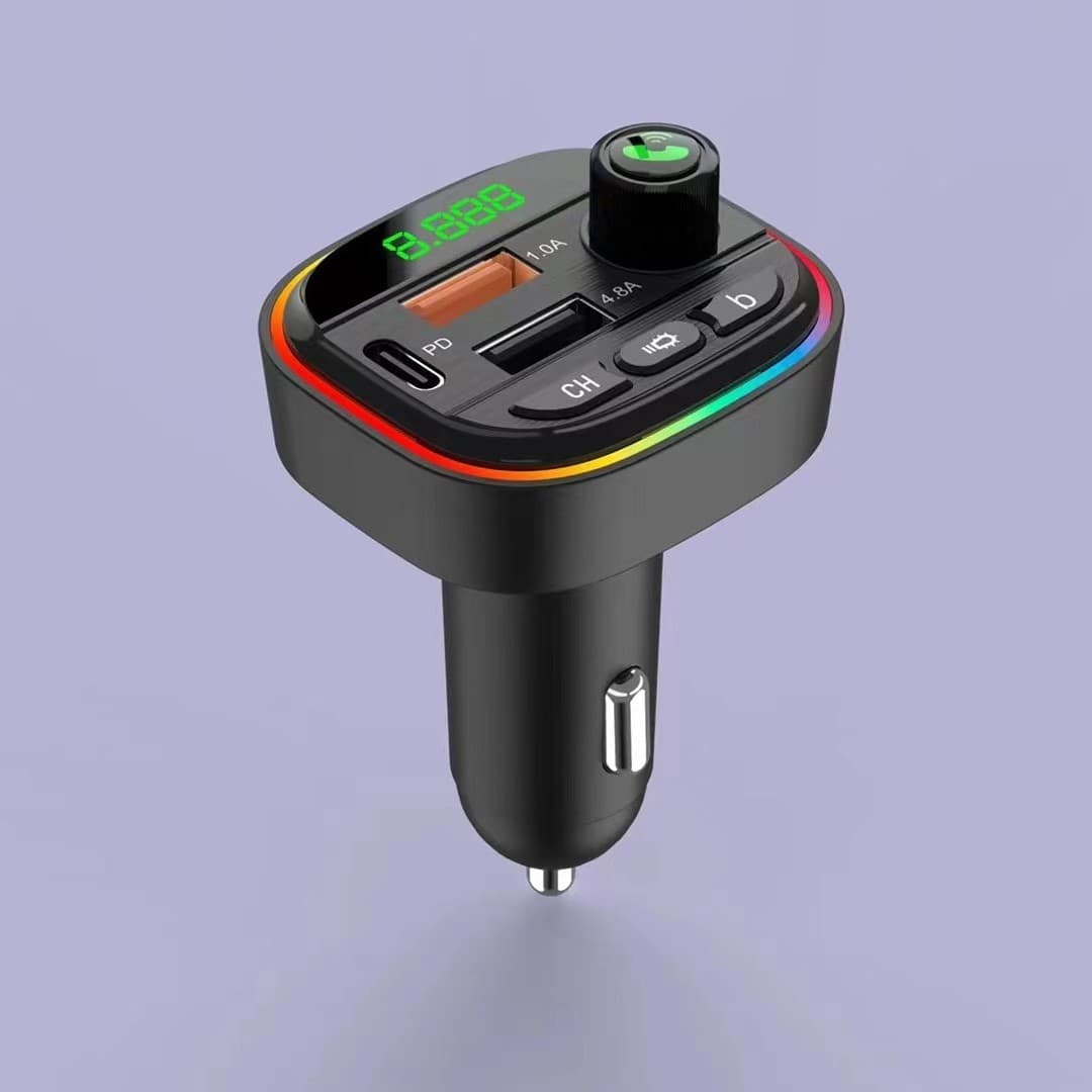 Factory Direct L01 Car Bluetooth Receiver Hands-free FM Transmitter Multi-function Dual USB Charger Cigarette Lighter