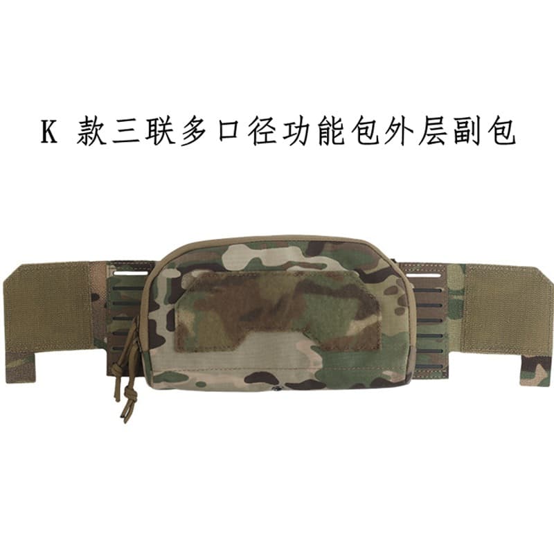 K type triple multi-caliber magazine bag outer sub-pack extended tactical accessory bag military fan tactical magazine bag