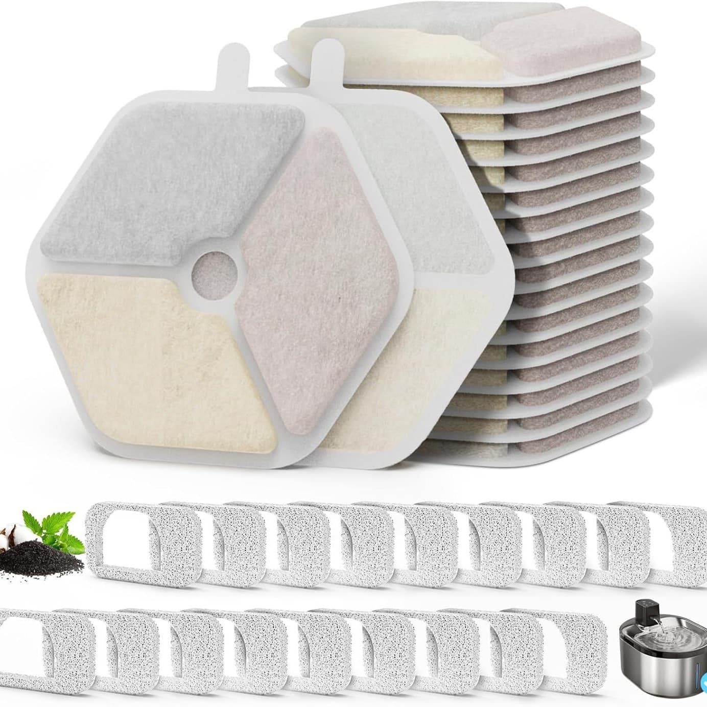 Amazon Hot-Selling Filter Compatible with Smartoo Pet Water Fountain Wireless Cat Fountain Filter Replacement