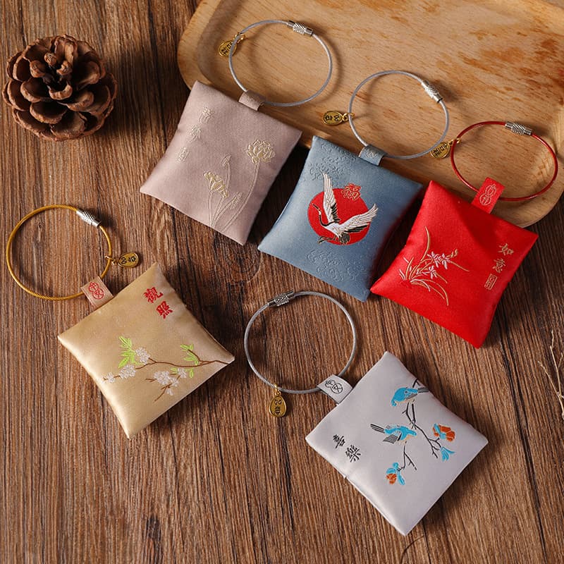 Blessing Sachet Gift Logo Scented Pouch Bag Heirloom Bag Ancient Style Portable Amulet Accessory Empty Sachet Bag