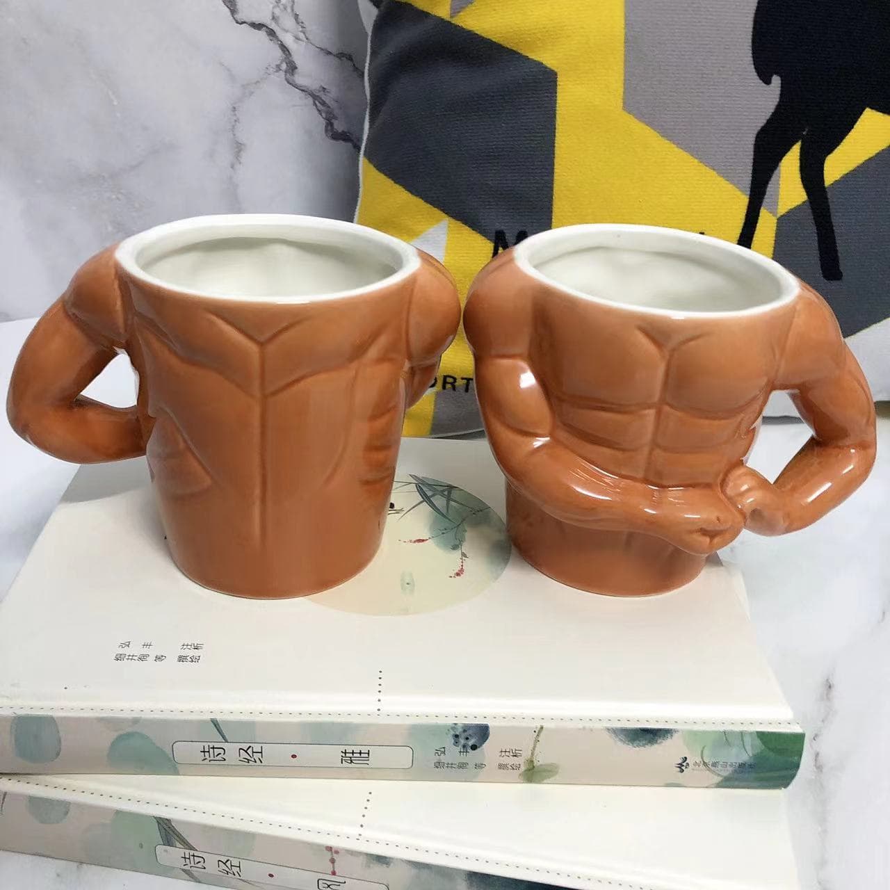 Muscle Cup Ceramic Mug Creative Personalized Water Cup Coffee Cup Ceramic Cup Large Capacity Cup for Men