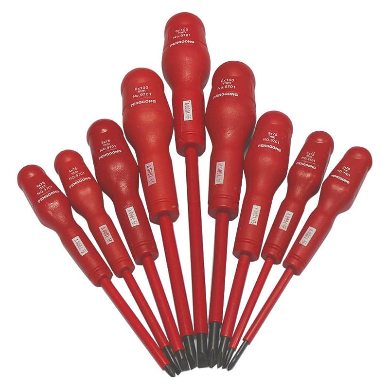 Wholesale Pengfu Screwdriver Electrician Insulation Screw Driver Resistant To 1000V Voltage Cross Straight Taper Changing
