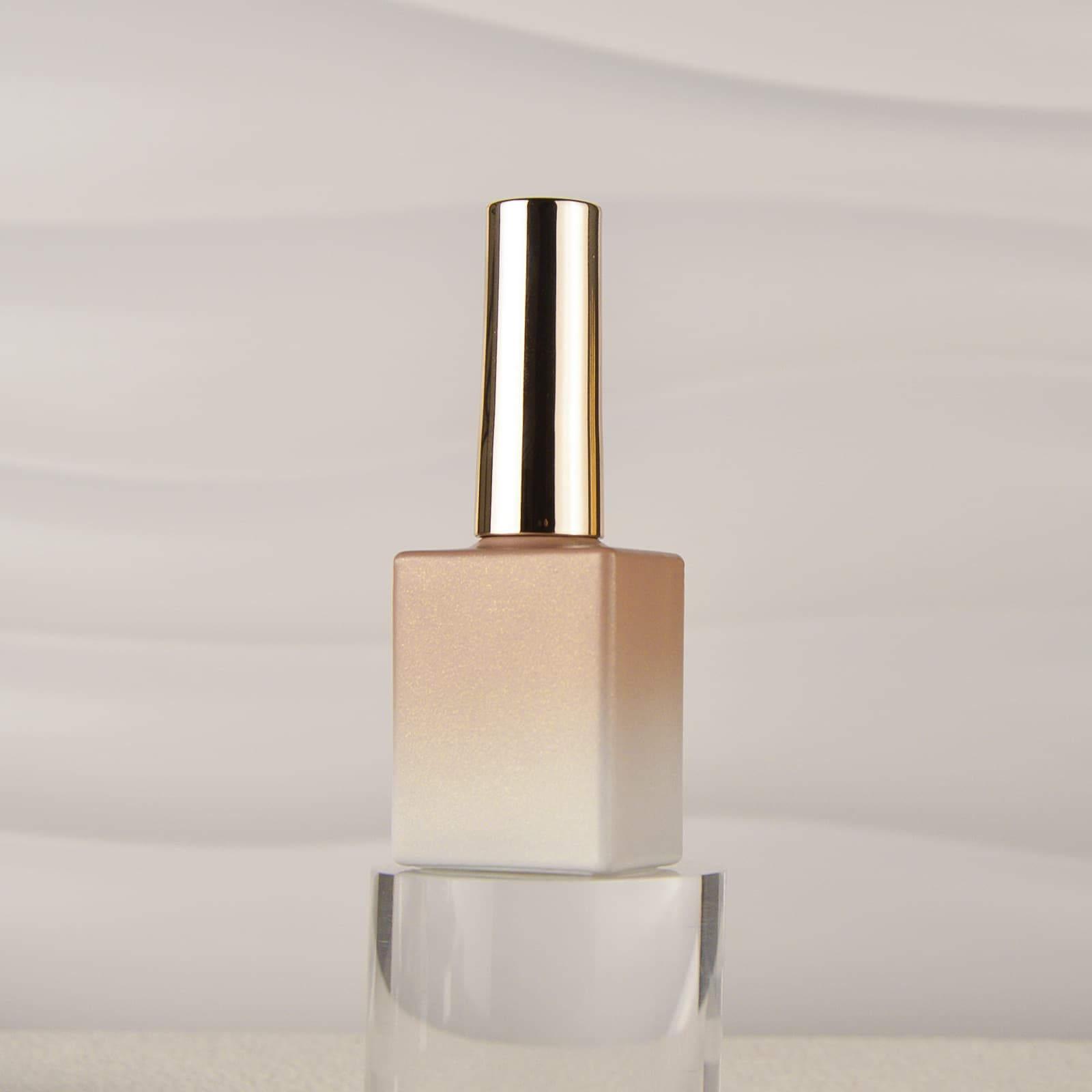 Direct Factory Nail Polish Bottle Pink Nail Polish Bottle Light-Blocking Base Coat Top Coat Packaging Bottle 15ml 10ml 12ml