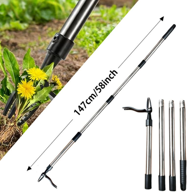 Amazon Exclusive Stand-Up Weeder Puller - No Bending Weed Remover Root Extractor Garden Tool Grass Puller