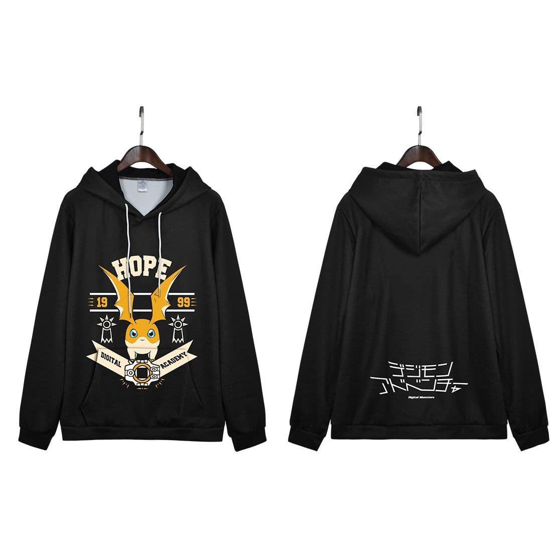 Digimon Merchandise Hoodie Hooded Anime 2D Yagami Taichi Autumn/Winter Men's and Women's Top Ins Versatile Trendy