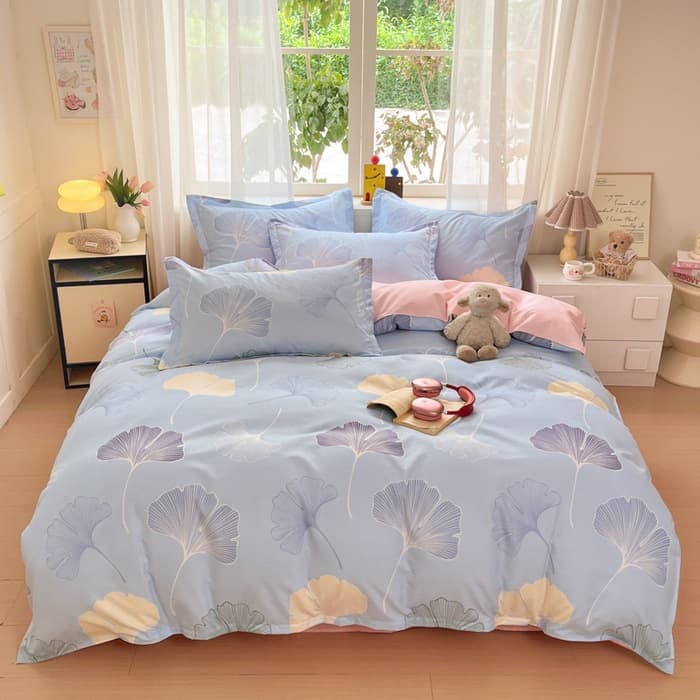 Pure Thickened Brushed Cotton Bedding Set 4-Piece, Skin-Friendly Twill Cotton Dormitory 3-Piece Set, Washed Cotton Fitted Sheet and Duvet Cover Wholesale