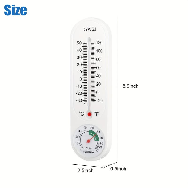2026 Autumn/Winter Cross-border Foreign Trade New Indoor/Outdoor Wall-mounted Thermometer Hygrometer
