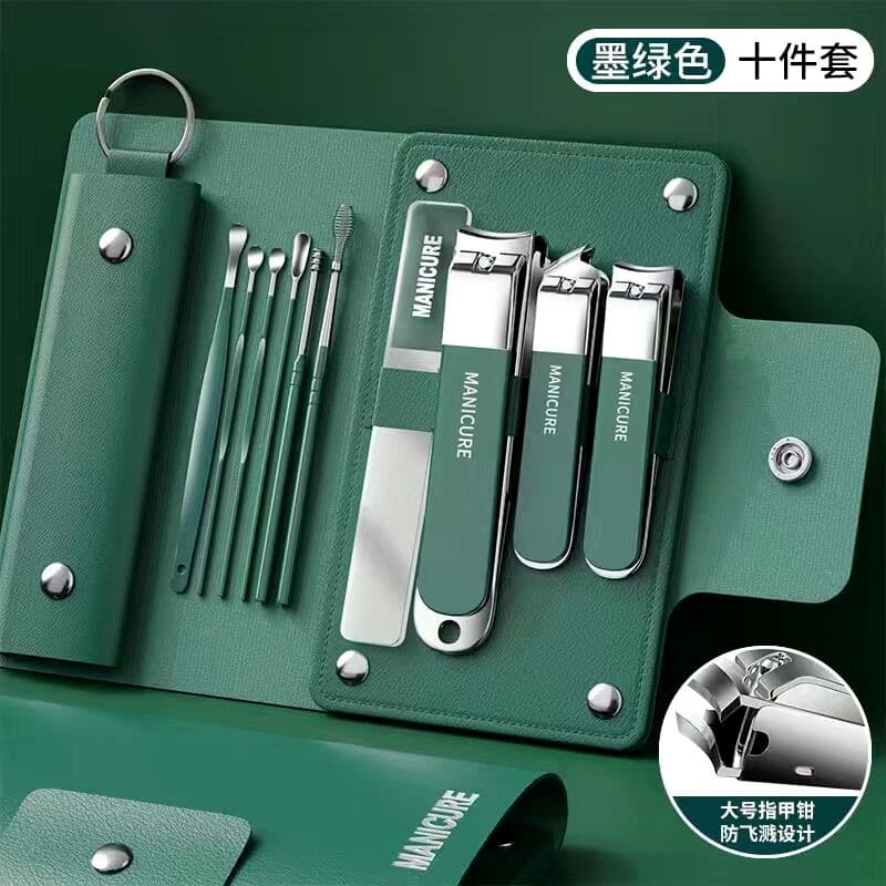 Nail Clipper Set Complete Nail Scissors Manicure Pedicure Tool Kit Home Use Slant Edge Toenail Clippers Beauty Set