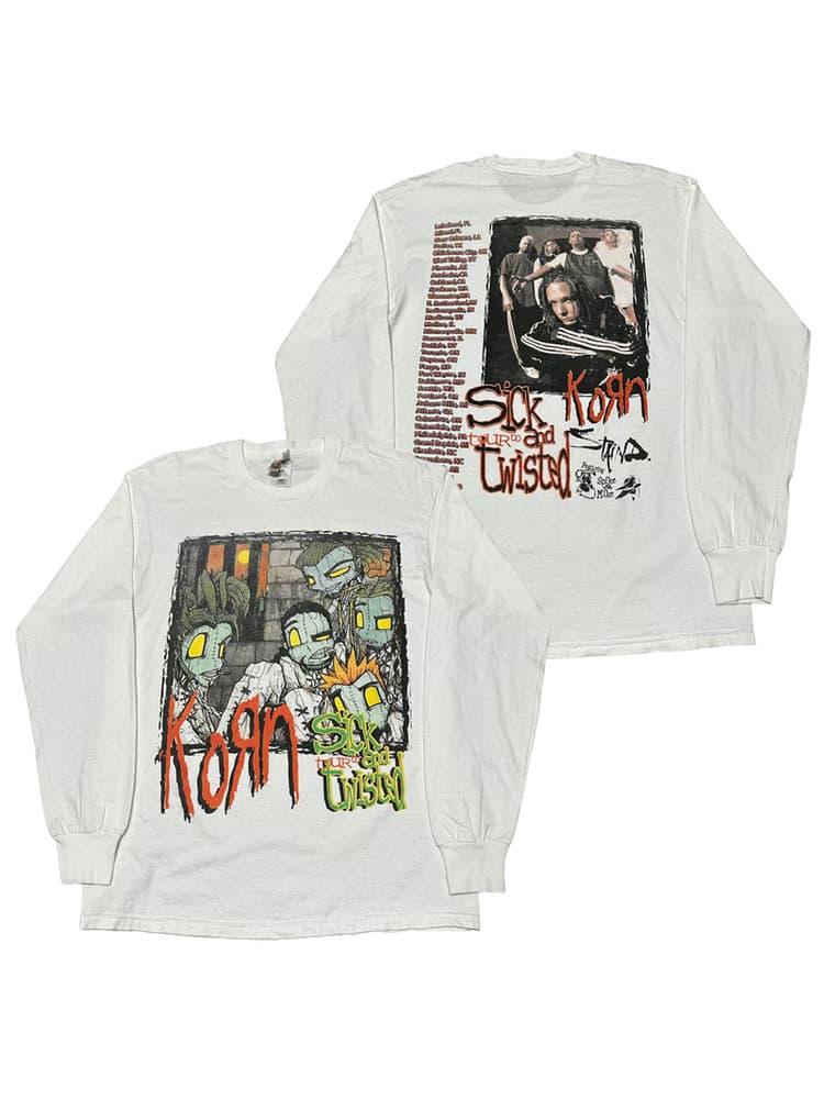 Korn Band Long Sleeve American Trendy Rock Niche Style Street Punk Men's and Women's Cotton Long-Sleeved T-Shirt