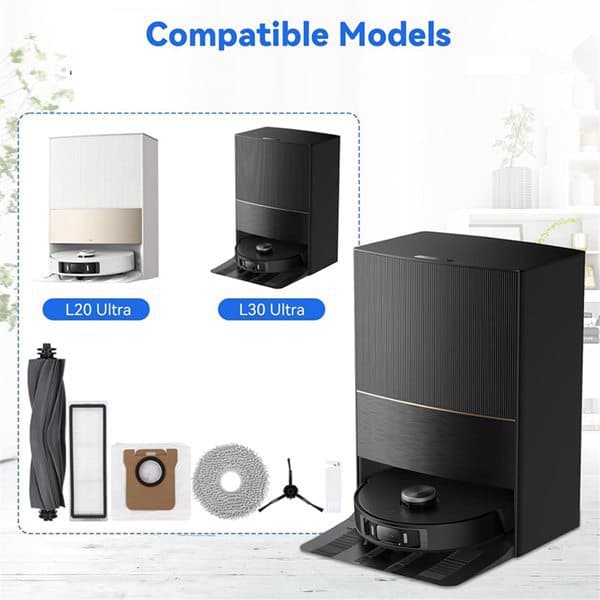 1 Set Color: As shown Material: Plastic Compatible with Dreame L20 Ultra / L30 Ultra
