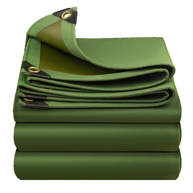 Authentic canvas tarpaulin for sun and heat insulation, thickened oilcloth, rainproof and wear-resistant waterproof cover