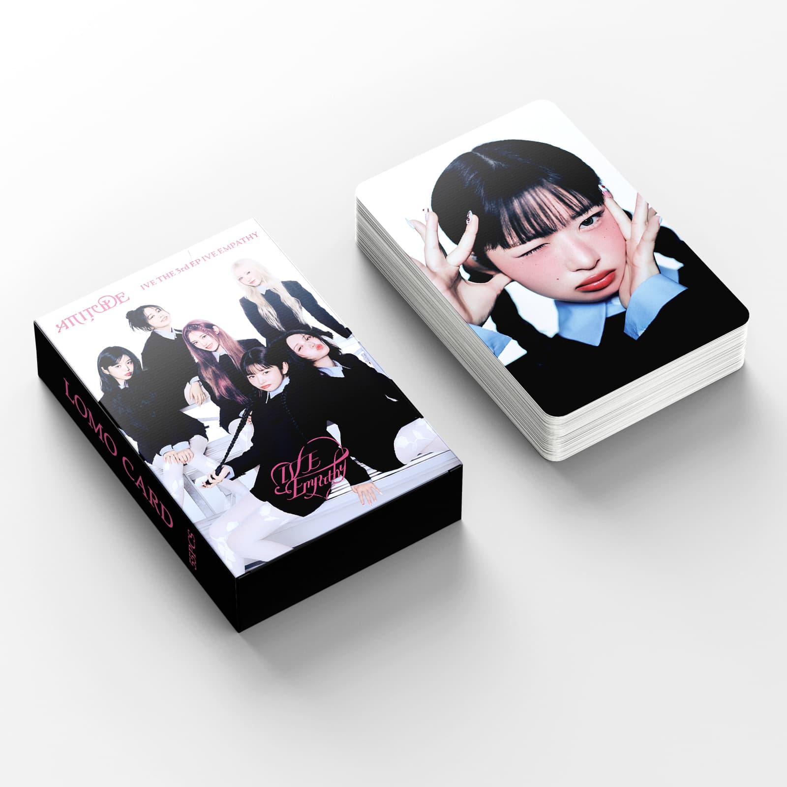 55 in-stock IVE photo cards ATTITUDE featuring Wonyoung REBEL HEART