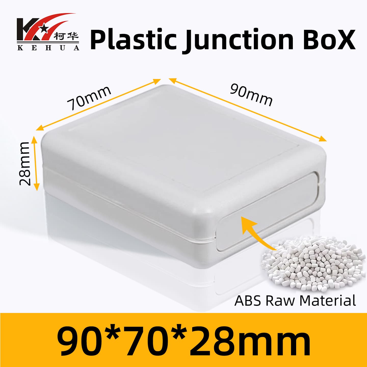 Plastic Enclosure Junction Box Plastic Power Meter Wiring Housing 90*70*28 Clearance Sale