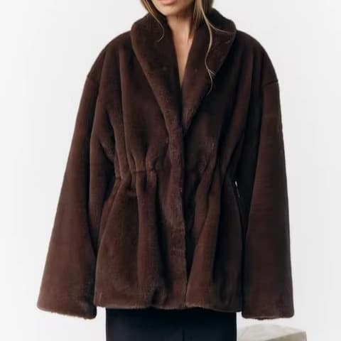 Cross-border High Quality Mink Fur Coat Autumn Winter Thick Shawl Collar Faux Fur Coat Waist-Tied Versatile Mink Fur Coat