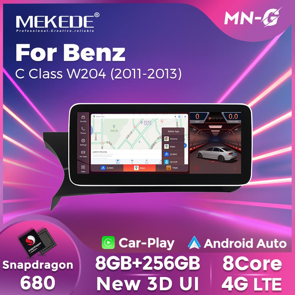 For C Class W204/S204 Mercedes-Benz C-Class NTG4.5 2010-2012 Android Car Navigation