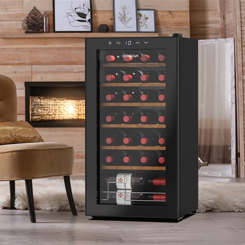 Red Wine Cabinet Constant Temperature Wine Cabinet Ice Bar Compressor Refrigeration Tea Cigar Cabinet Humidity Control Cabinet Forced Air Frost-free Silent