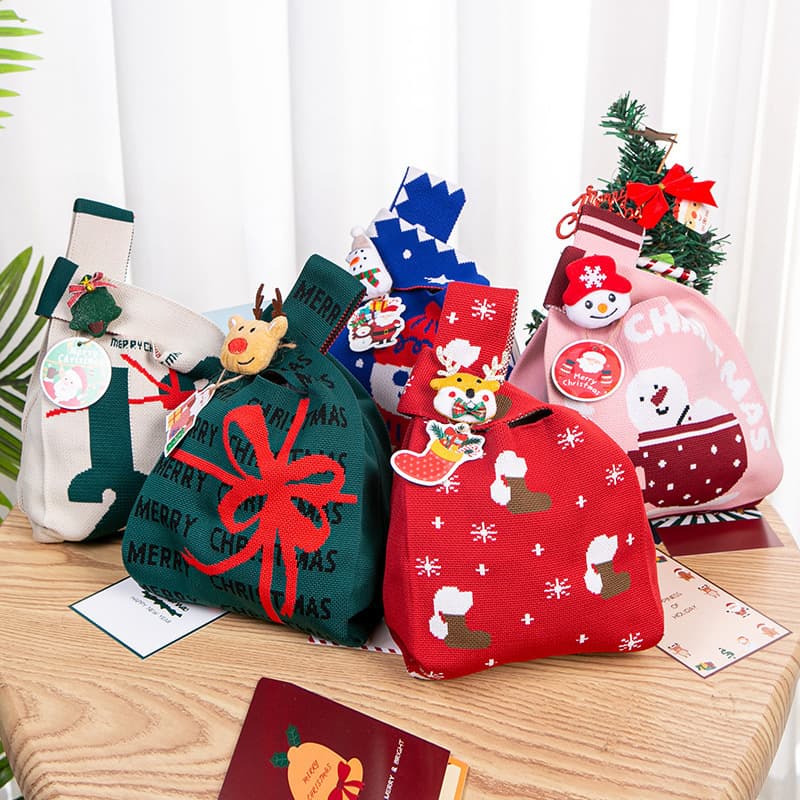 Christmas Gift Candy Bag Gift Bag Handbag Clutch Tote Bag Handheld