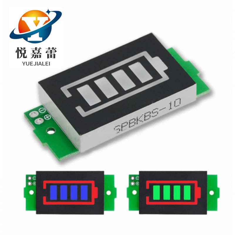 Lithium Battery Pack Power Indicator Board 6/12/24/36/48V Battery Level Display for Electric Vehicle Battery