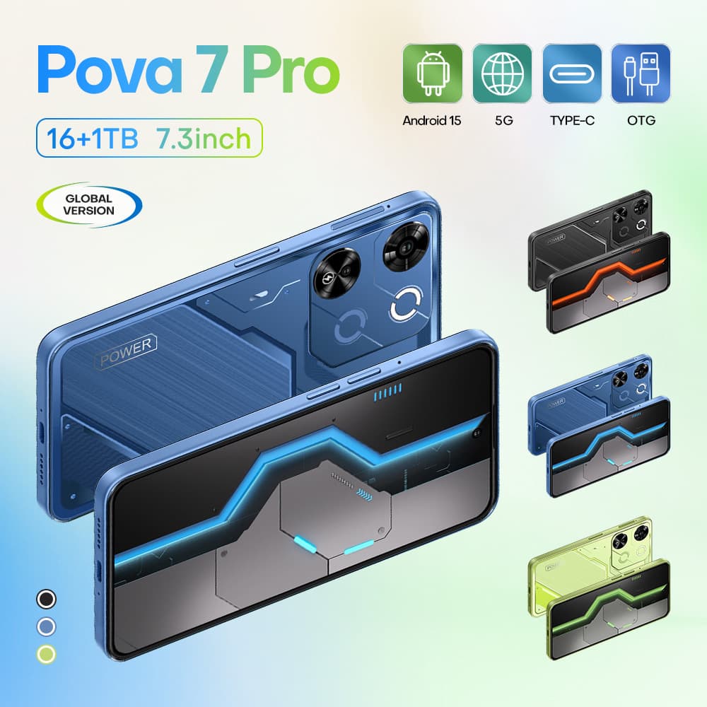 2025 Cross-Border New Pova 7 PRO Flagship 7.3-inch 2+16GB 5G Smartphone - Overseas Derby Source