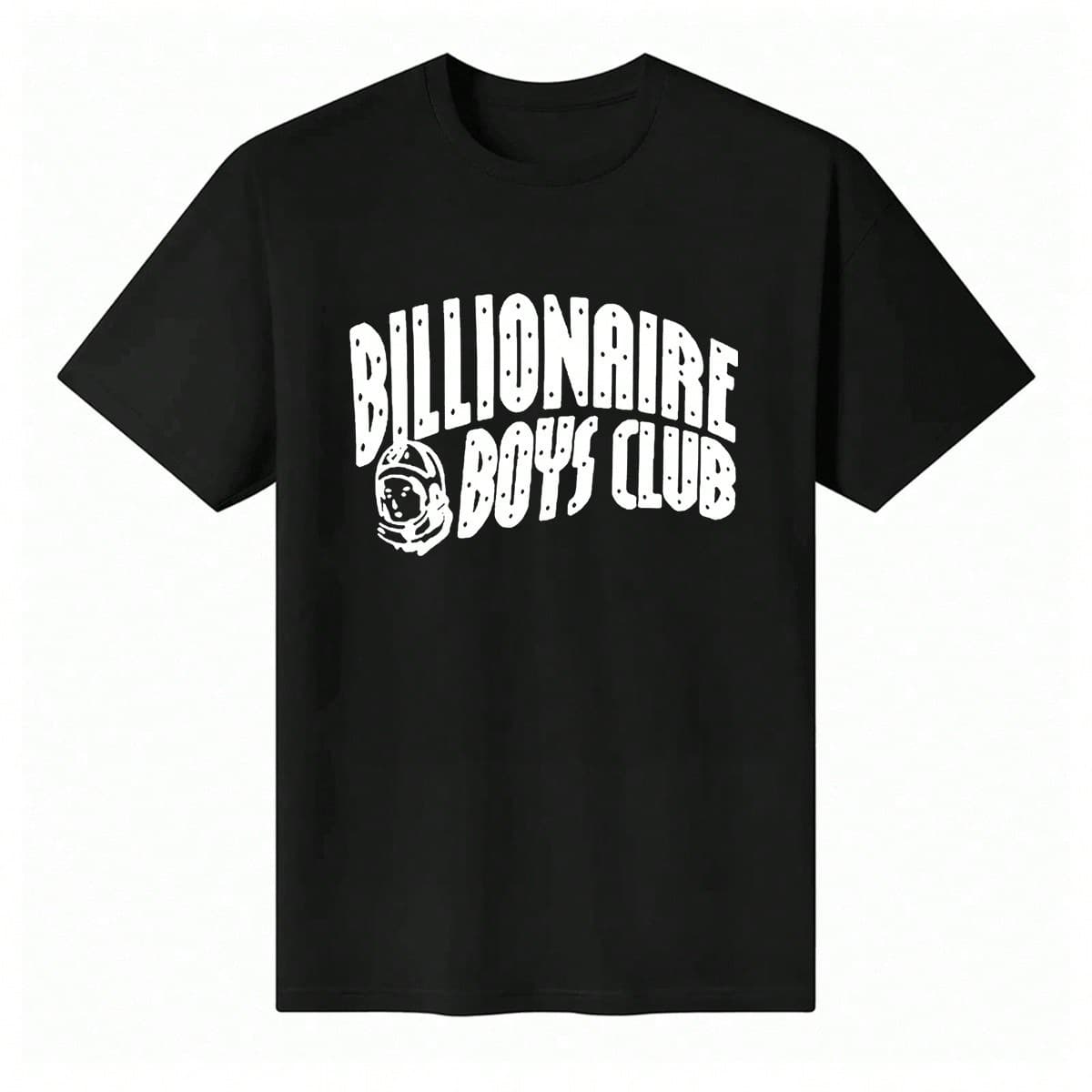 Loose Fit Short Sleeve Men's T-shirt 2025 Letter Print Youth Boys Club Summer Casual Cotton Round Neck Top for Teens