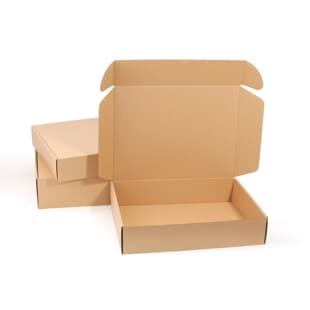 E-flute corrugated box in stock, large size, extra strong, pressure-resistant, for apparel retail e-commerce express packaging, wholesale in multiple sizes