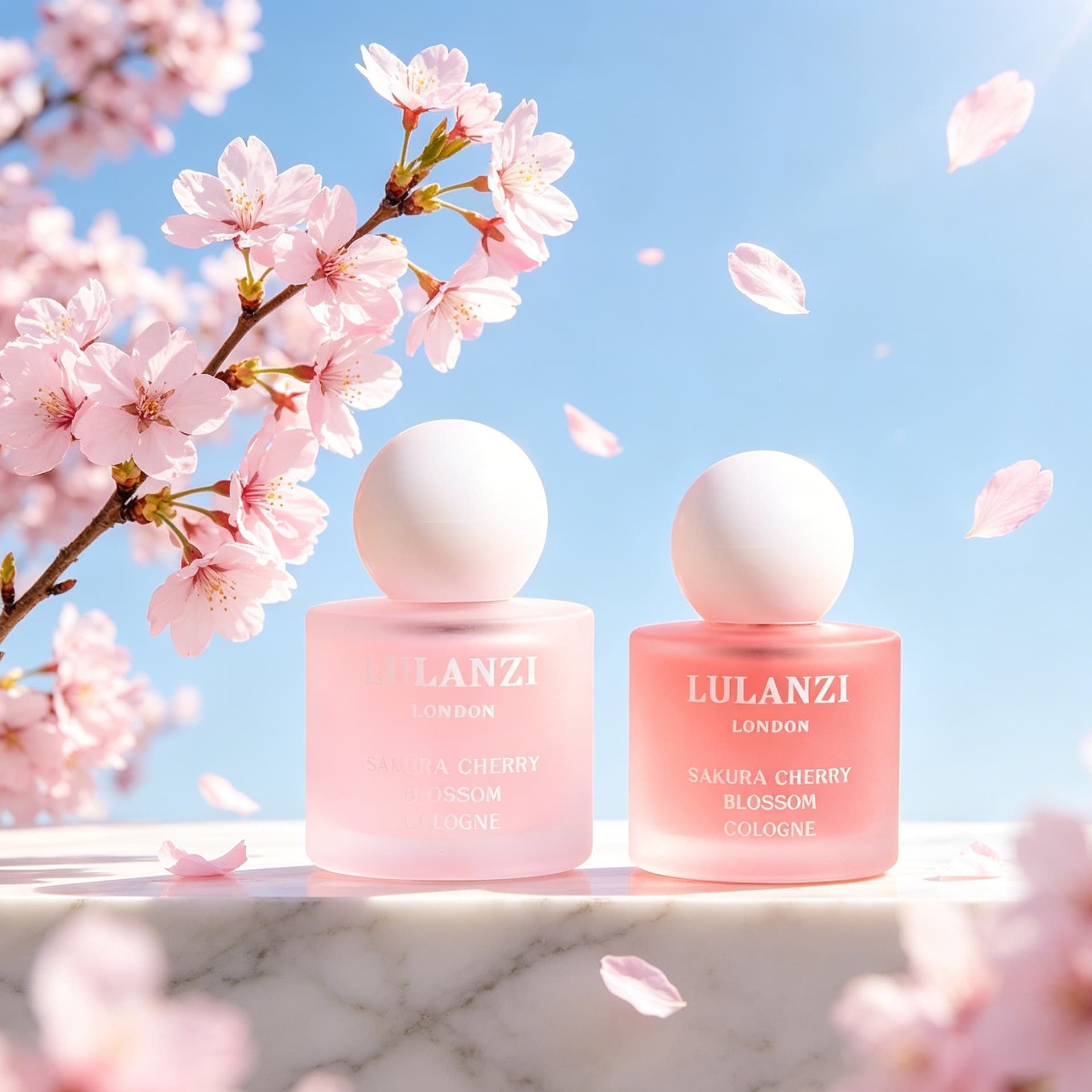 LULANZI Cherry Blossom Women's Perfume 50ml Fresh Long-Lasting Azalea Elegant Floral Scent Light Mature Women's Eau de Toilette