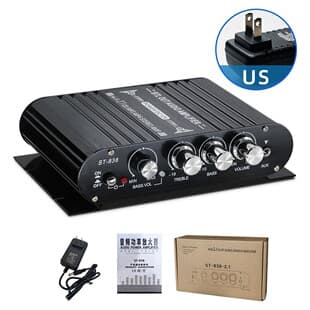 Mini 2.1 Channel Bluetooth Amplifier Home Car High Power Audio Amplifier ST-838 Subwoofer