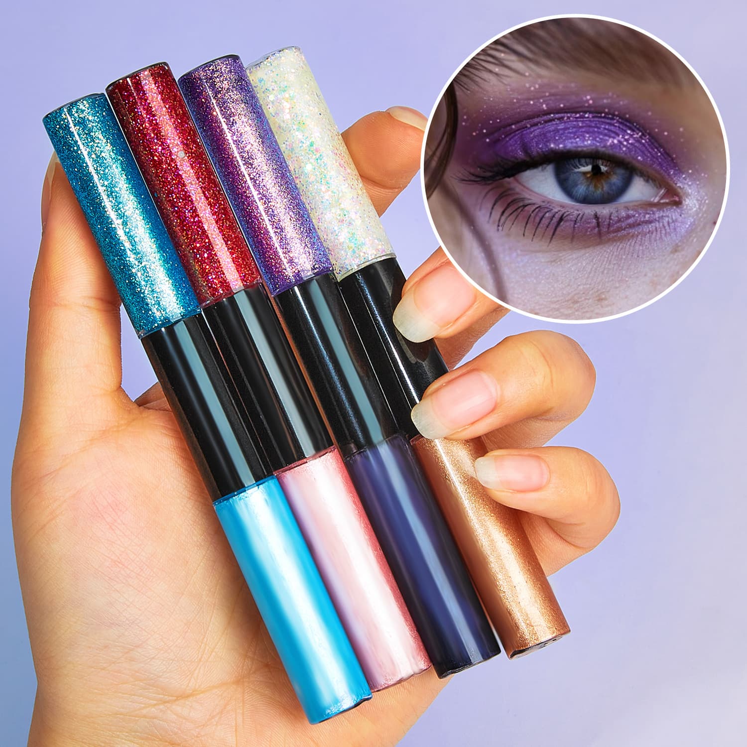 Liquid Eyeshadow Glitter Gel Body Face Makeup Shimmer Powder Stage Makeup Pearlescent Highlighter Cosmetics