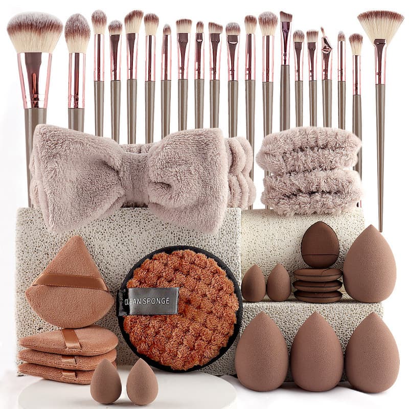 Cross-border 40PC beauty tools large combination set face wash and makeup complete set Xiyin temu dropshipping