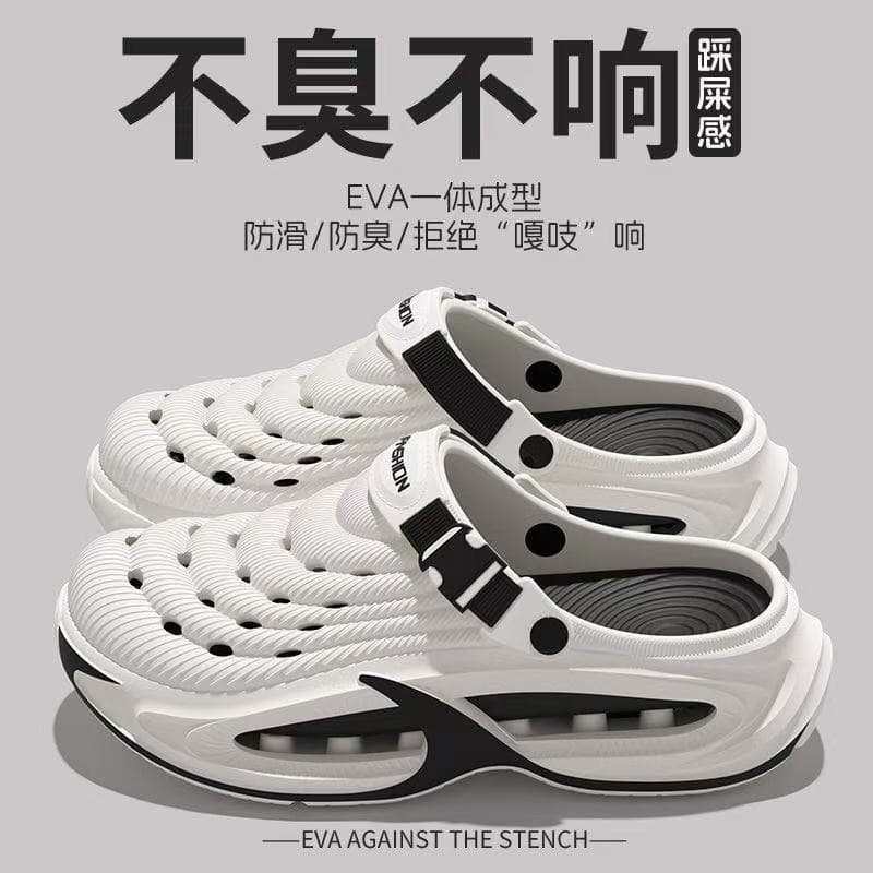 Crocs 2026 New Summer Men's Ultra Hot Breathable Sports Sandals Outdoor Anti-slip Wear-resistant Toe-covered Slippers