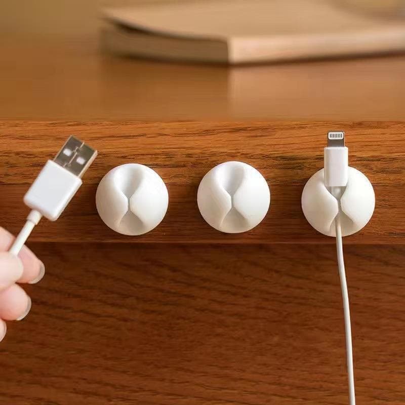 Data cable storage and organization buckle, desktop organization, winding cable clip, cable manager, holder, clip, cable routing clip, buckle