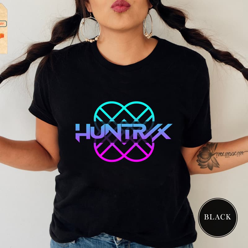 Kpop HUNTRX Unisex Short Sleeve T-Shirt European Size Modal Top Cross-Border Dropshipping 0906