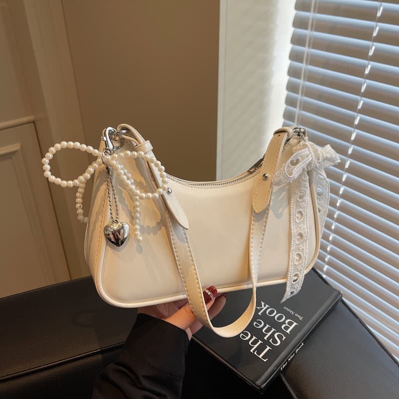 New Lace One-Shoulder Underarm Bag Minimalist Fashion Korean Style Women's Shoulder Bag Premium Elegant Women's Crossbody Small Square Bag