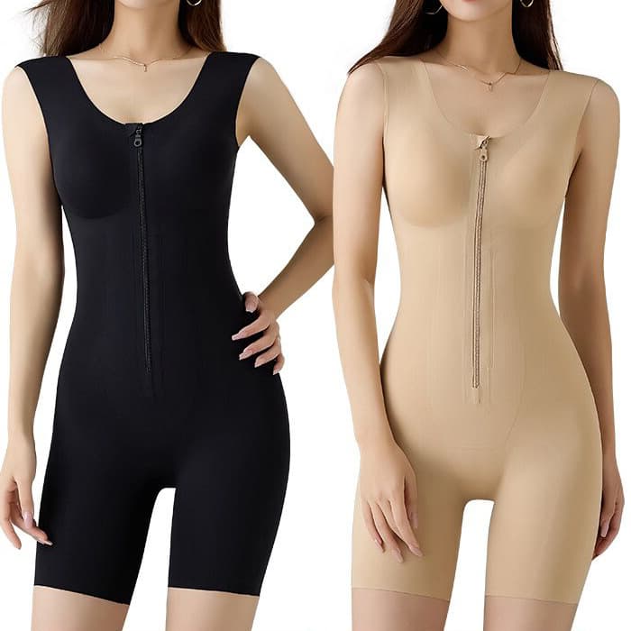 S35 Zipper and Button Shapewear Slimming Body Shaper Tummy Control Butt Lift One-Piece Mermaid Shapewear Genuine