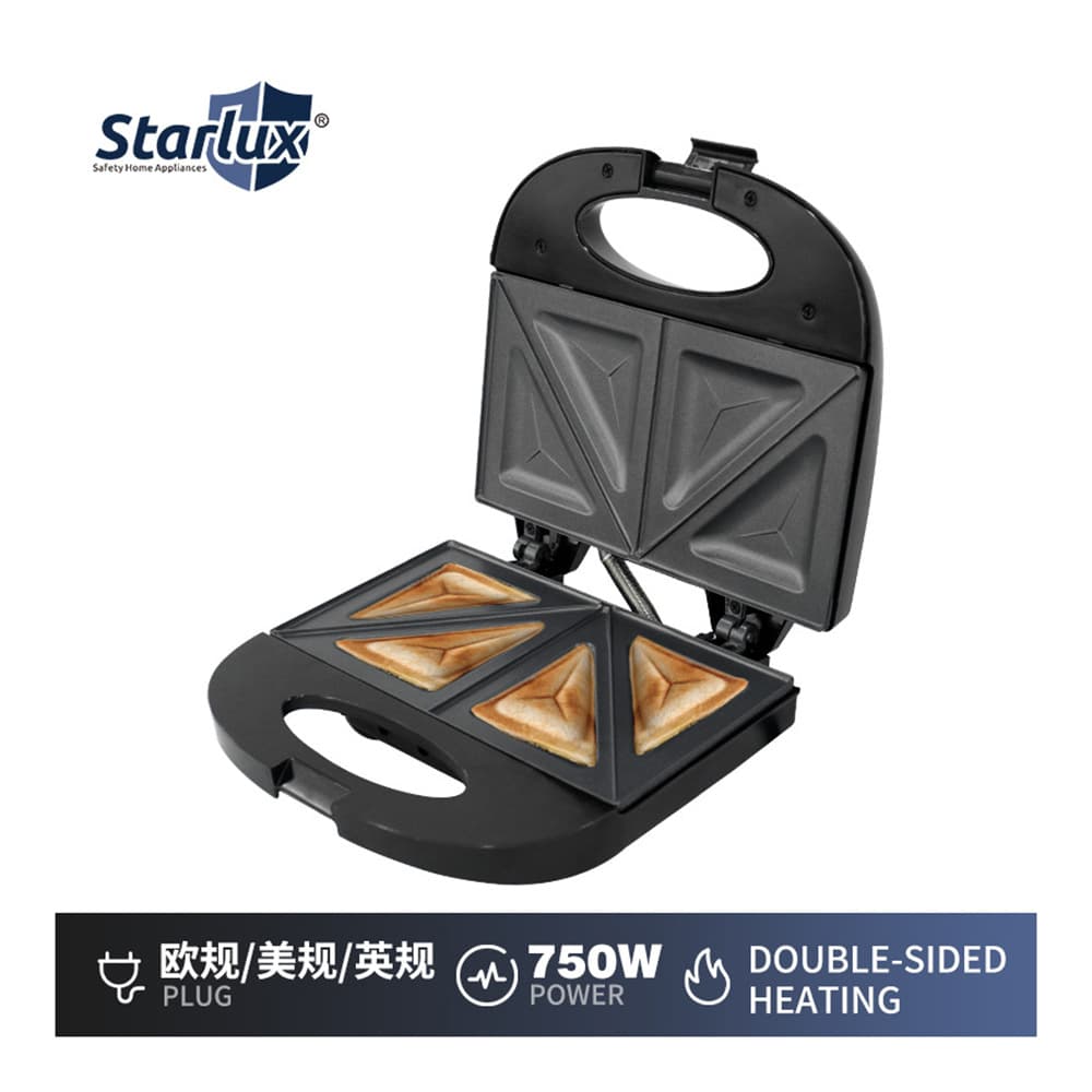 Multifunctional Sandwich Breakfast Maker, Household Small Double Plate Mini Toaster Sandwich Maker