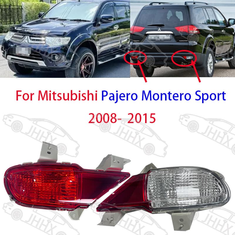 Pajero Montero Sport 2008-2015 Rear Bumper Light Signal Light Fog Light Bumper Light