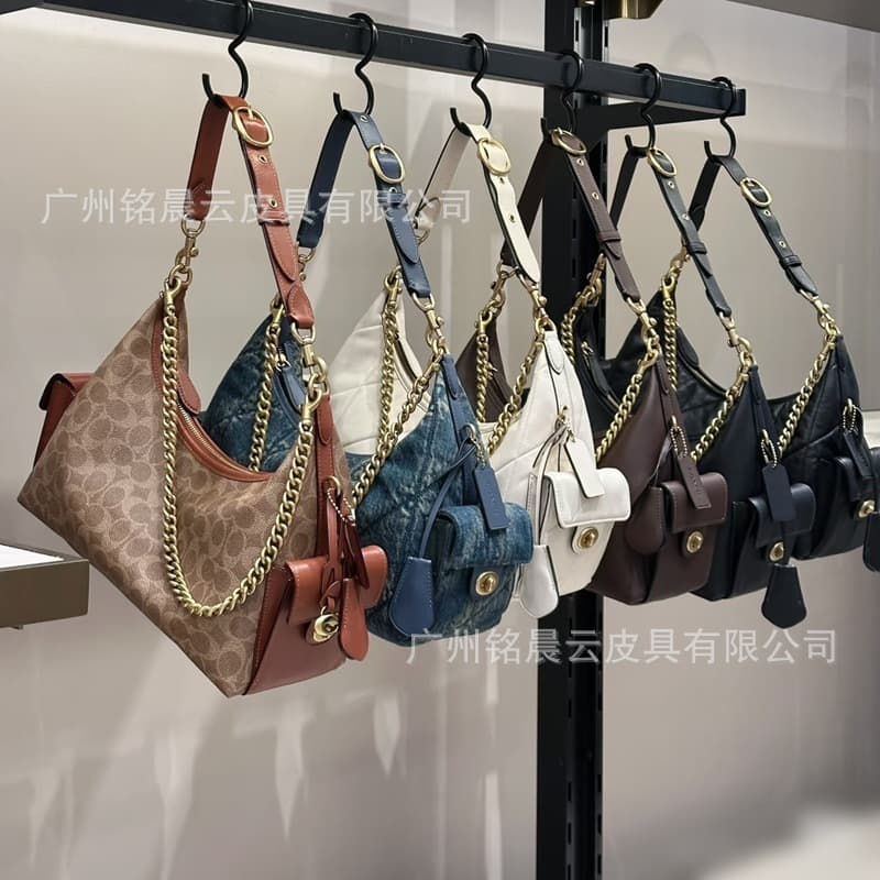 2026 Juliet3 Quilted Chain Retro Motorcycle Bag Shoulder Hand-held Crossbody Casual Bag for Men and Women