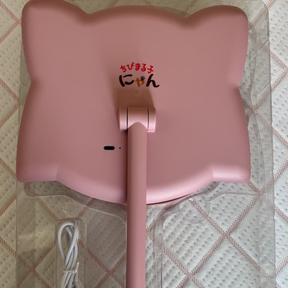 Chibi Maruko-chan Creative Mirror Design, LED Desktop Makeup Mirror with Lights and Storage, Small Vanity Mirror